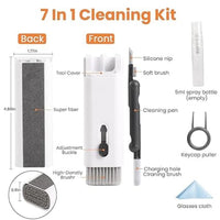 7 in 1 Electronic Cleaning Kit with Cleaning Pen, Keyboard Brush, Screen Cleaning Tool, Keycap Pulle