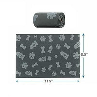 Dog Poop Bags Roll with Paw Print Design for Pet Waste Cleanup