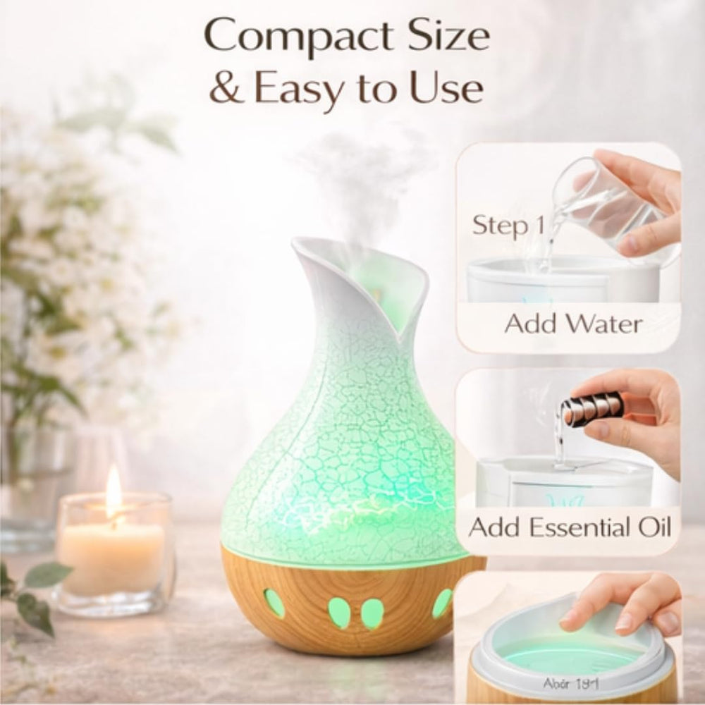 Lakshiv Aroma Diffuser Humidifier for Room & Home with LED Light | Ultrasonic Cool Mist Air Humidifier for Bedroom |… - image