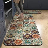 Lakshiv Enterprise 2 Pcs Kitchen Mats for Floor | Anti Slip Waterproof Memory Foam Kitchen Rugs | So