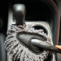 Car Interior Microfiber Duster Brush with Handle for Dashboard Seats Air Vents