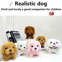 Lakshiv Enterprise Walking White Dog Toy for Kids-Battery Operated Interactive Barking & Talking Pup
