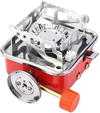 Lakshiv Portable Camping Gas Stove with Piezo Ignition, Folding Metal Support Arms, Compact Outdoor 