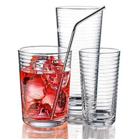 Stainless Steel Drinking Straws Set with Cleaning Brush – Straight and Bent Metal Straws