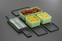 Lakshiv Enterprise Lunch Box Set with Compartments and Cutlery | Double Layer Stackable Food Contain