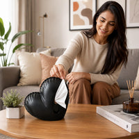 Heart Shaped Tissue Box Tissue Dispenser for Living Room, Office Desk & Bedroom, Decorative Tissue B