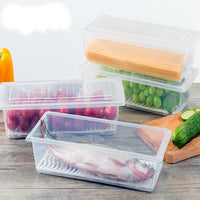 Lakshiv Enterprise Refrigerator Storage Container with Lid and Removable Base Tray, Transparent Plas