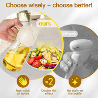 Lakshiv Enterprise Oil Dispenser Bottle with Handle, Gravity Lid Pouring Design, Glass Oil Bottle fo