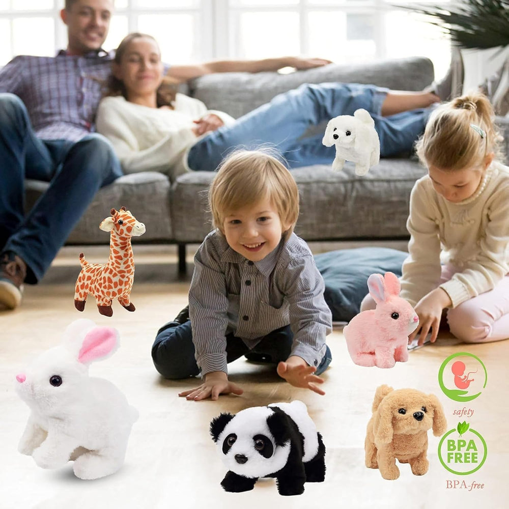 Lakshiv Enterprise Walking Brown Dog Toy for Kids – Battery Operated Interactive Barking & Talking Puppy with Tail Wagging,… 