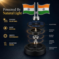 Lakshiv Enterprise Solar Powered Car Dashboard Decoration Items Car Air Freshener Diffuser Tricolor 