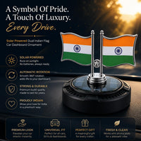 Lakshiv Enterprise Solar Powered Car Dashboard Decoration Items Car Air Freshener Diffuser Tricolor 