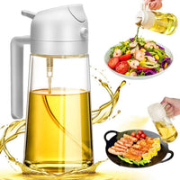 Lakshiv Enterprise Oil Dispenser Bottle with Handle, Gravity Lid Pouring Design, Glass Oil Bottle fo