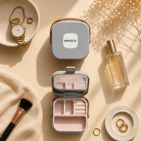 Travel Jewelry Organizer for Women Portable Jewelry Box Small Travel Jewelry Case with Mirror Compac