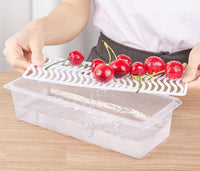 Lakshiv Enterprise Refrigerator Storage Container with Lid and Removable Base Tray, Transparent Plas