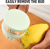 Vegetable Peeler with Peel Container | Handheld Fruit and Vegetable Peeling Tool with Built-in Colle