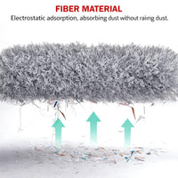 Microfiber Duster with Extendable Telescopic Handle and Bendable Head for Household Cleaning