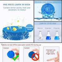 Toilet Bowl Cleaner Block Blue Solid Disc for Water Tank and Bowl Use