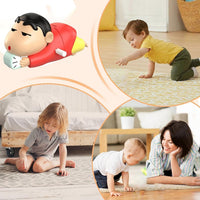 Wind-Up Crawling Toy Figure with Rotating Side Knob and Boxed Packaging