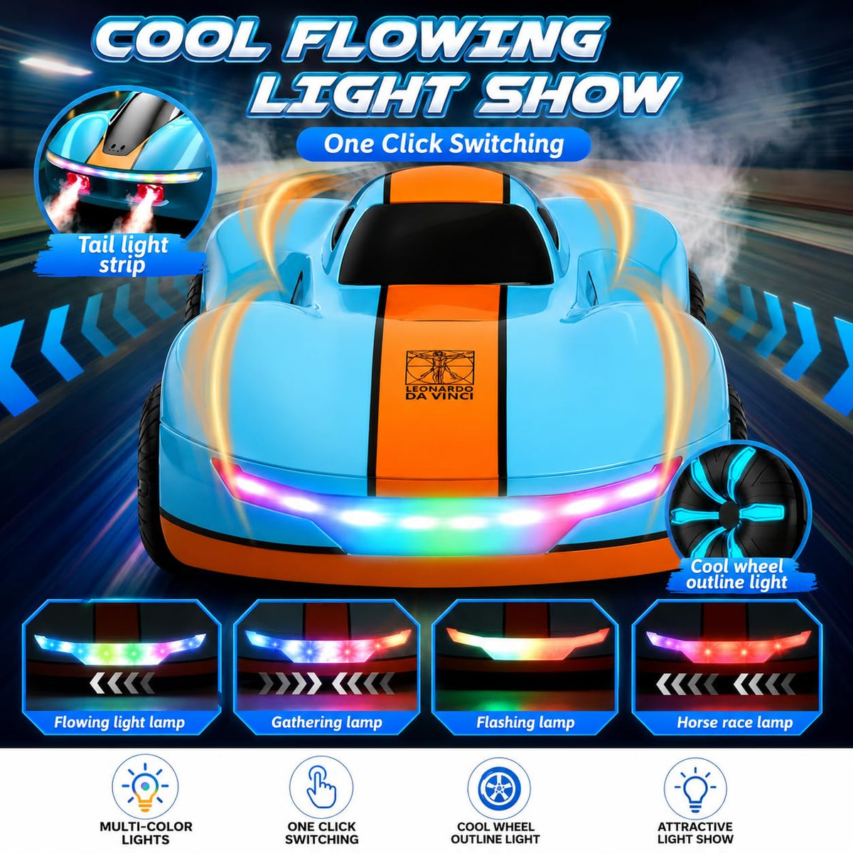 Lakshiv 1:16 Scale Remote Control Stunt Car 4WD RC Drift Car - image 4