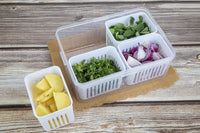 Lakshiv Enterprise Vegetable Storage Container with Removable Inner Baskets and Lid for Refrigerator