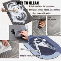 Lakshiv Enterprise 2 Pcs Kitchen Mats for Floor | Anti Slip Waterproof Memory Foam Kitchen Rugs | So