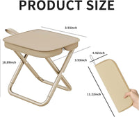 Lakshiv Enterprise Foldable Portable Stool with Carry Bag, Heavy Duty Metal Frame, Compact Folding C