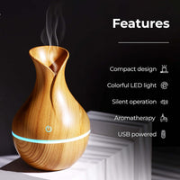 Lakshiv Aroma Diffuser Humidifier for Room & Home with LED Light | Ultrasonic Cool Mist Air Humidifi