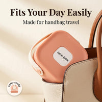 Lakshiv Enterprise Portable Jewelry Storage Box with Mirror and Leather Handle, Travel Jewelry Organ