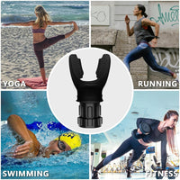 Breathing Exercise Trainer with Adjustable Resistance Valve and Silicone Mouthpiece