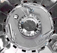 Portable Gas Stove Burner with Folding Wind Shield and Control Knob, Metal Body, Compact Design