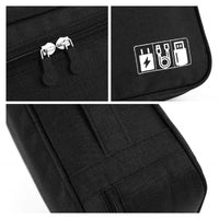 Electronics Accessories Organiser Bag – Travel Storage Case with Adjustable Padded Dividers, Multipl