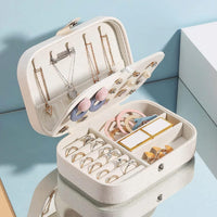 Lakshiv Enterprise Jewellery Storage Box for Rings Earrings Necklaces with Adjustable Compartments |